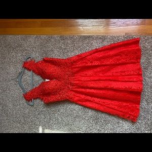 Red prom dress